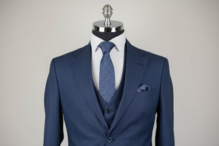 Zils Azzaro slim fit uzvalks ar vesti