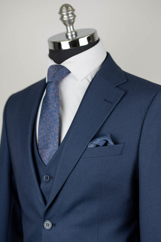 Zils Azzaro slim fit uzvalks ar vesti