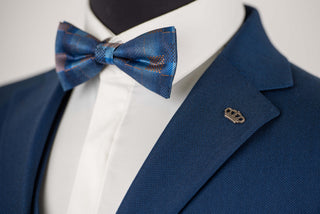 Zils Franko Cardini slim fit uzvalks ar vesti