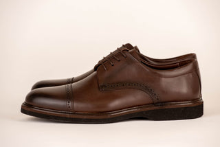 Dark brown Jakamen leather shoes