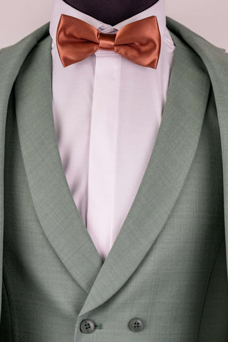 Eucalyptus green Quesste slim fit suit with a double-breasted vest