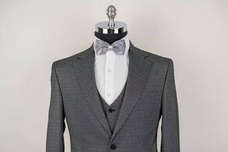 Dark grey Azzaro slim fit suit with a vest