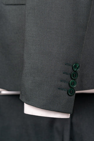 Dark green Moda Vinci slim fit suit with a vest