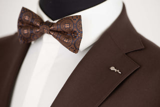 Šokolādes brūns Emilio Massimo slim fit uzvalks