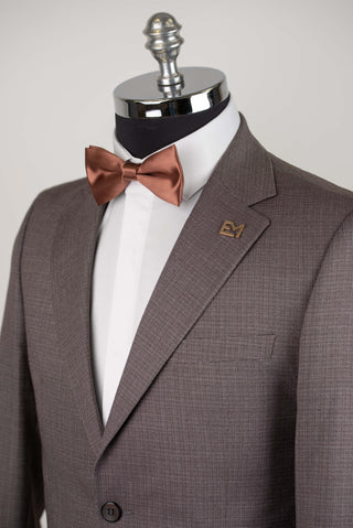 Brūns Emilio Massimo slim fit uzvalks