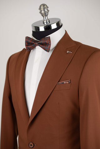 Brūns Emilio Massimo slim fit uzvalks