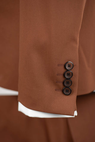 Brūns Emilio Massimo slim fit uzvalks