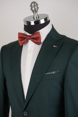Tumši zaļš Emilio Massimo slim fit uzvalks