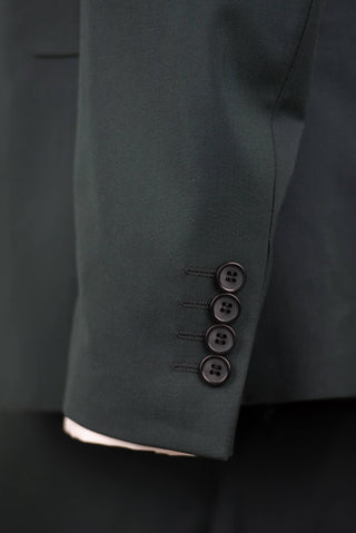 Tumši zaļš Emilio Massimo slim fit uzvalks