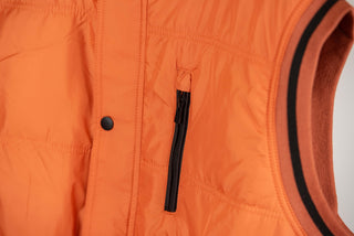 Orange Dekon's plus size warm hooded vest