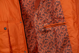 Orange Dekon's plus size warm hooded vest