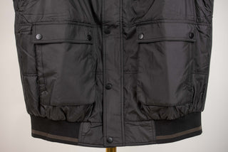 Black Dekon's plus size warm hooded vest