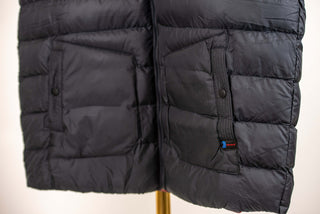 Dark blue Dekon's plus size warm hooded puffer vest
