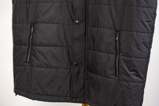 Black Dekon's plus size warm hooded vest
