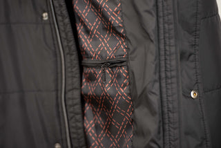 Black Dekon's plus size warm hooded vest