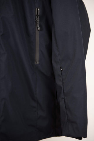 Dark blue Dekon's plus size warm hooded jacket