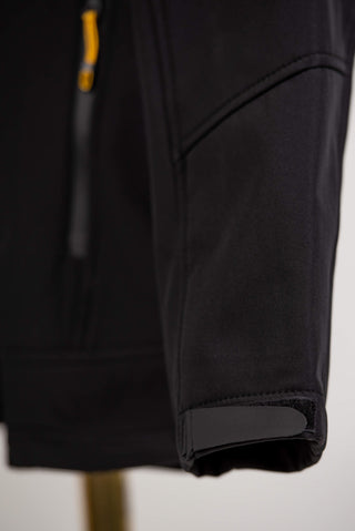 Black Dekon's plus size hooded jacket