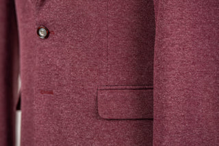 Burgundy Lozenge regular fit stretch blazer